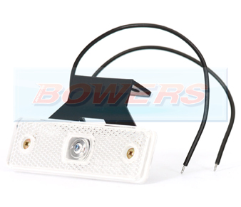 WAS W44 LED Front White Marker Light With Bracket